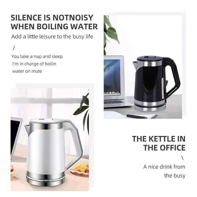 Large capacity electric kettle with automatic power outage protection, anti-scalding design, and stainless steel construction for boiling water in the household.