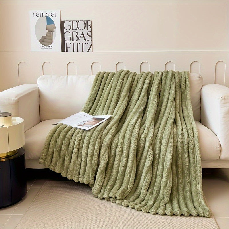 Soft, Warm, and Cozy Flannel Throw Blanket - Perfect for Couch, Bed, or Office Nap Time | Stain-Resistant, All-Season Comfort Available in Various Colors