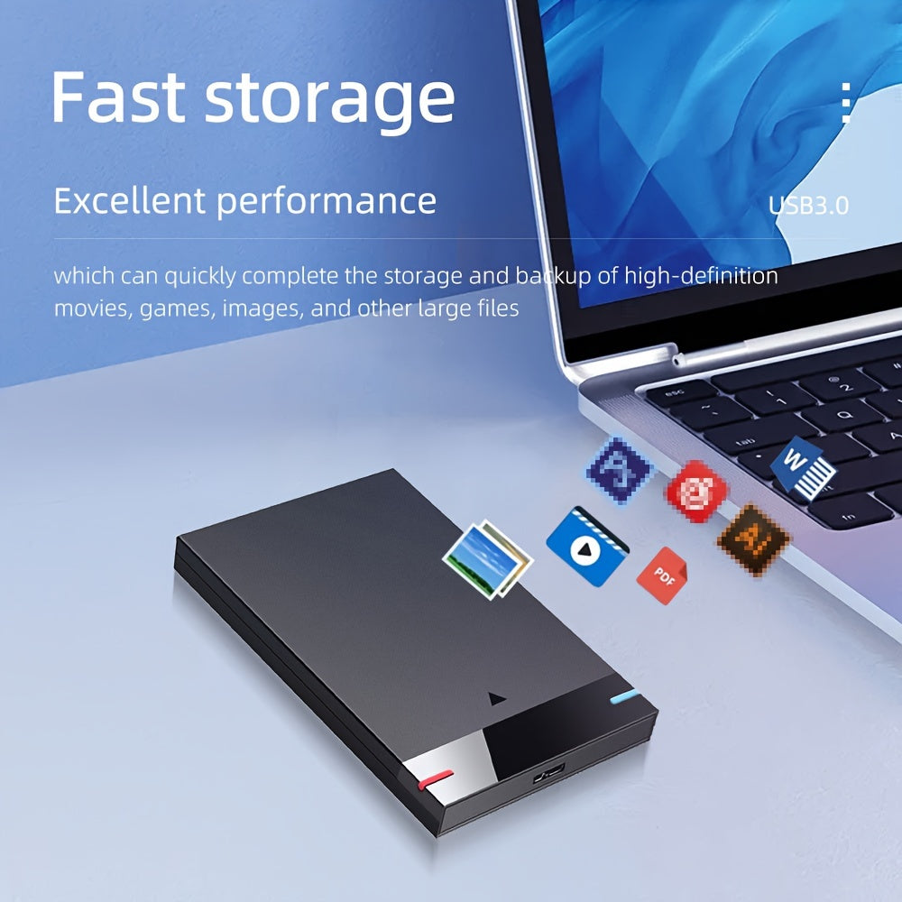 250GB Portable External Hard Drive with USB 3.0, NTFS Pre-Formatted, Compact and Lightweight Design, Supports UASP Protocol - 160GB/250GB Options Available