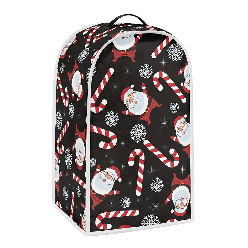 Christmas-themed Universal Blender Dust Cover with Top Handle - Protects Your Kitchen Appliance and Fits Most Blenders, Juicers, and Food Processors