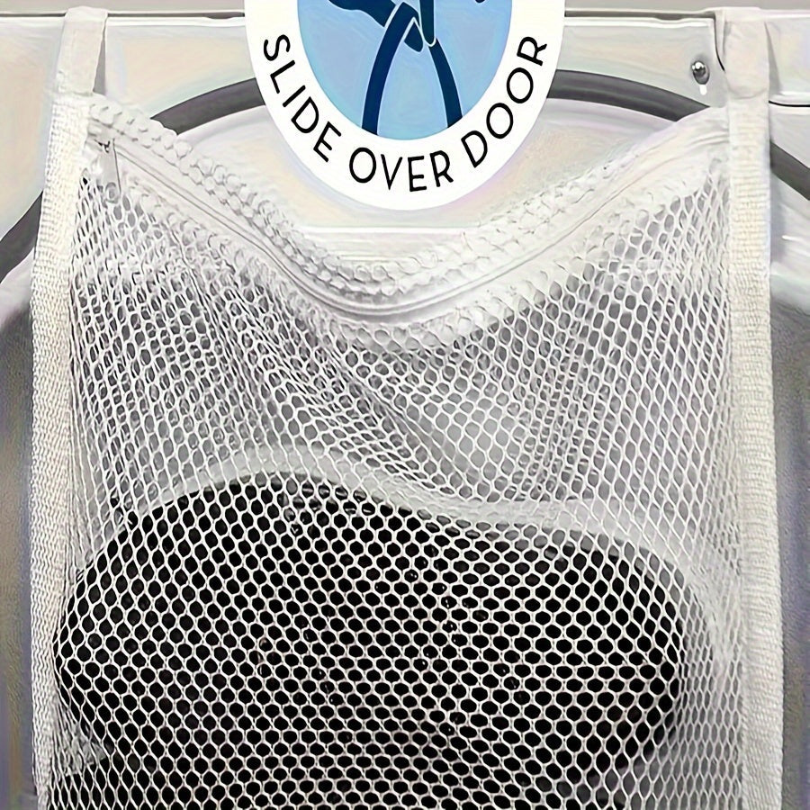 Get your hands on the 1pc Sports Shoe Dryer and Washing Machine Bag! Perfect for drying shoes, apparel, and laundry, this mesh net bag features a zipper and handle strap for easy installation. Made from reusable woven fabric in a rectangle shape, it is