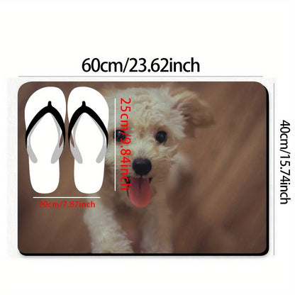 [Most Loved] Personalized Photo Door Mat, Customized Welcome Mat with Family Name, 100% Polyester - Hand Wash Only