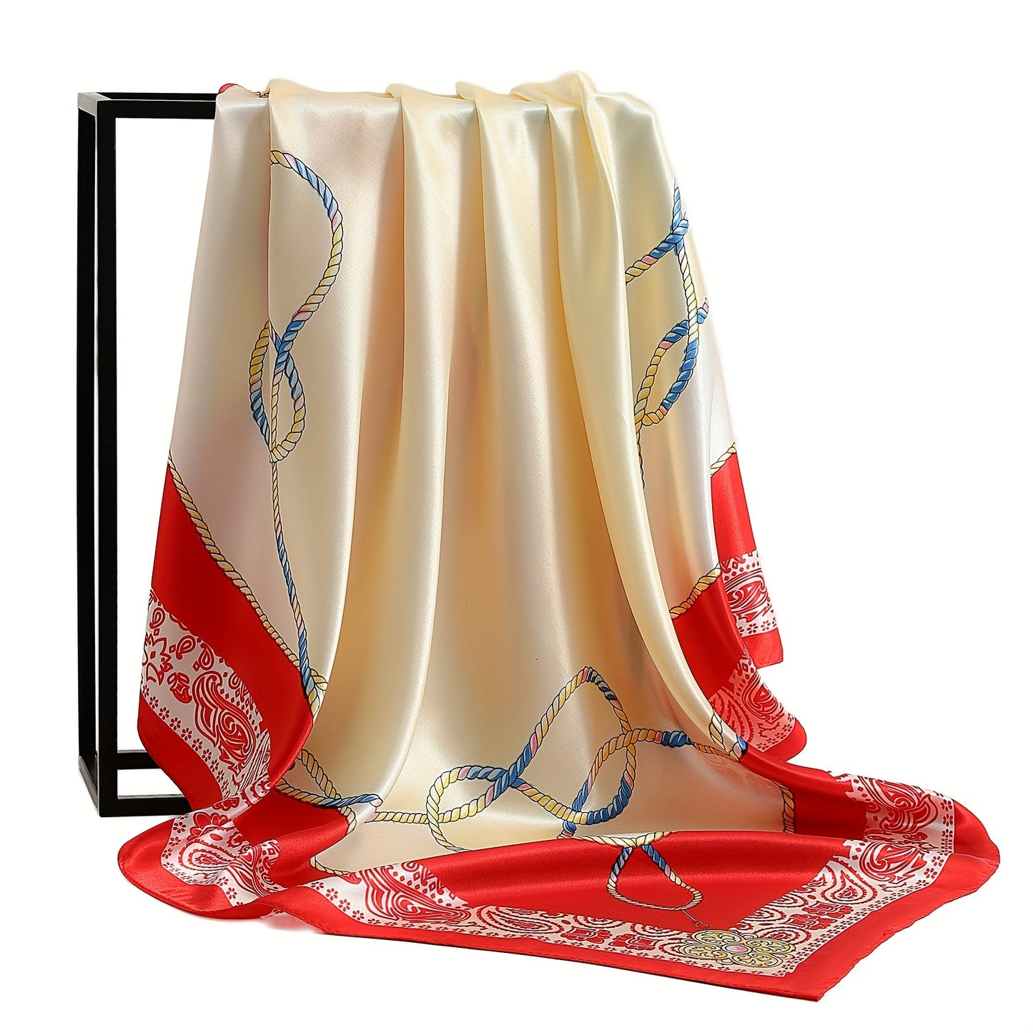 One 90 * 90cm new outdoor thin square Bandanna, suitable for all seasons with stylish prints.