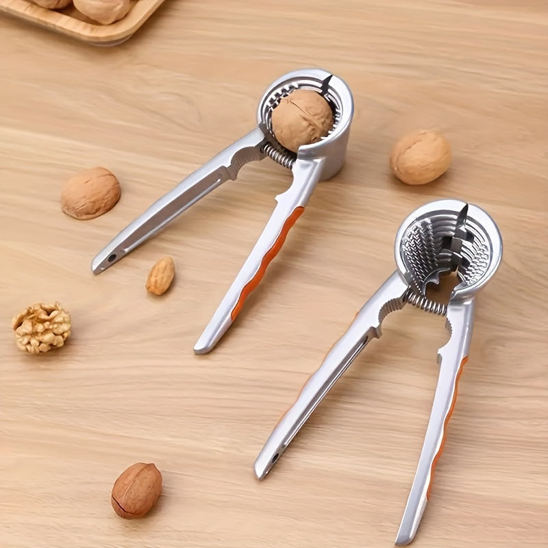 Durable Stainless Steel Nutcracker for Opening Walnuts, Hazelnuts, and Pine Cones - Versatile Tool for Easy Use in the Kitchen or Restaurant