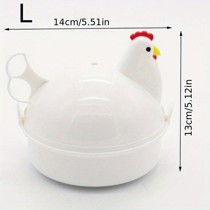 Egg Boiler and Steamer in the Shape of a Cute Chicken - Cook up to 4 Eggs at Once in the Microwave with this Handy Kitchen Tool