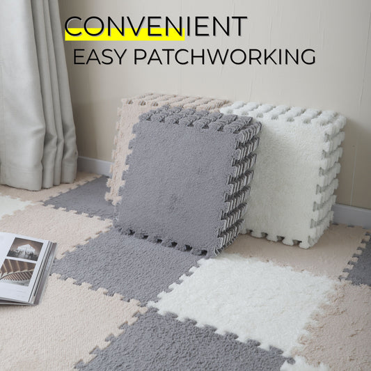 Spliced Carpet for Home Decor: Ideal for Bedrooms, Living Rooms, Balconies, and More! This Washable and Dirt Resistant Mat is Perfect for Large Areas, Entrances, Bay Windows, and Bedside Use.