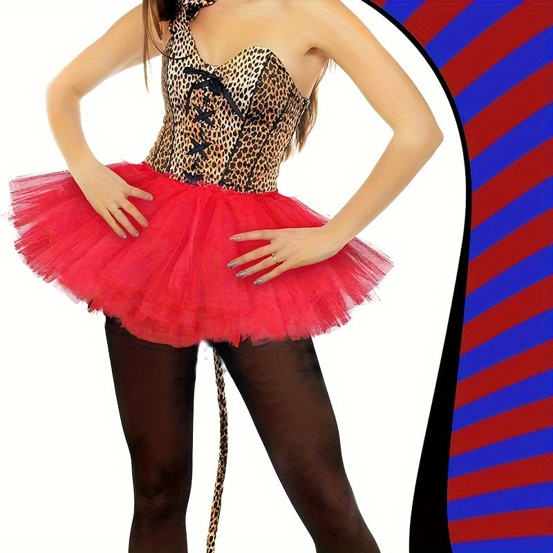 Get ready to party with this Fluffy 80s Tutu Skirt! Perfect for women and teens, this elastic waist skirt features 5 layers of tulle for an ultra-fluffy look. Ideal for Halloween, costume parties, and holiday festivities like Christmas.