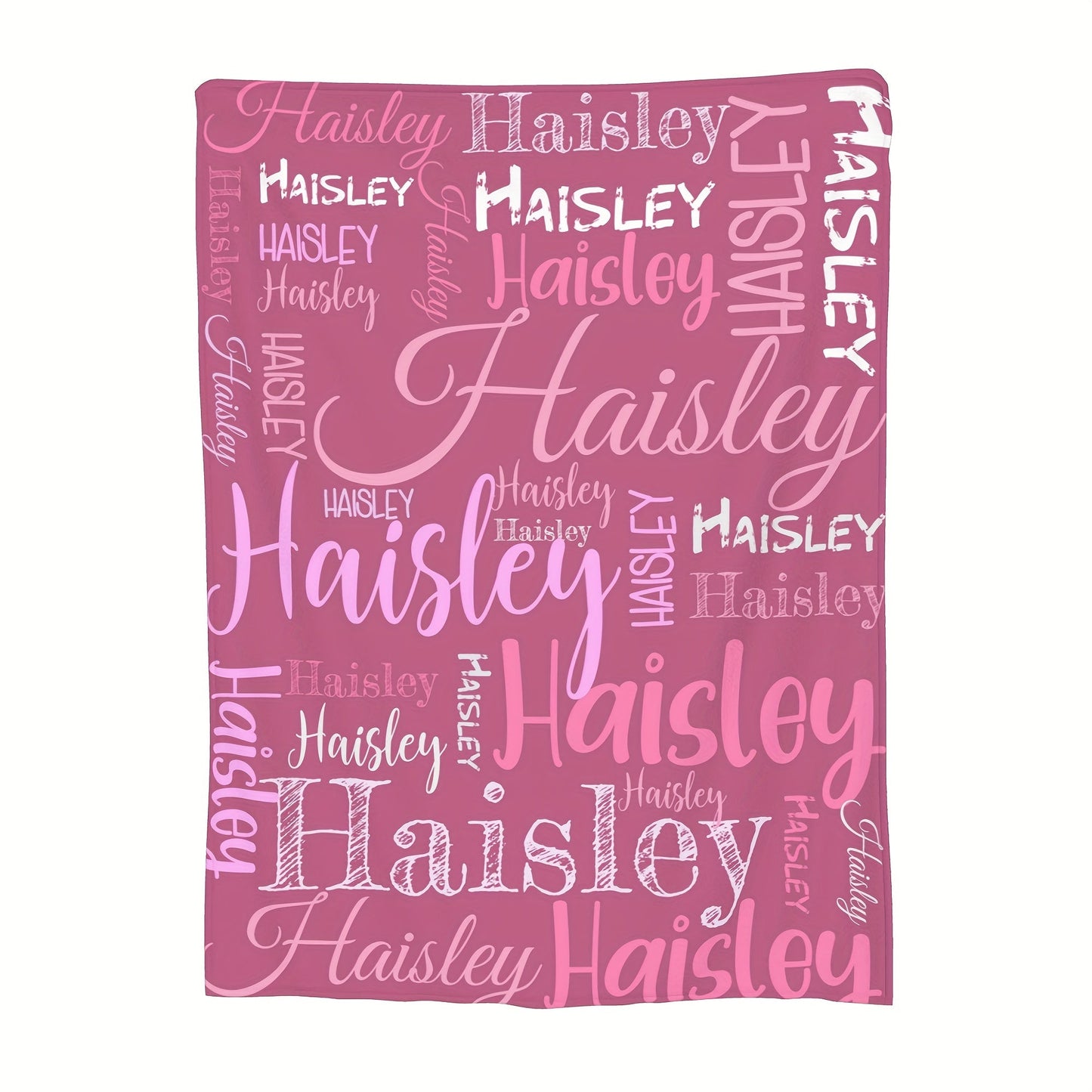 Personalized Soft Polyester Throw Blanket with Custom Name - Ideal for Couch, Bed, Office, Camping & Travel - A Thoughtful Gift for Loved Ones on Special Occasions like Christmas, Birthdays & Holidays