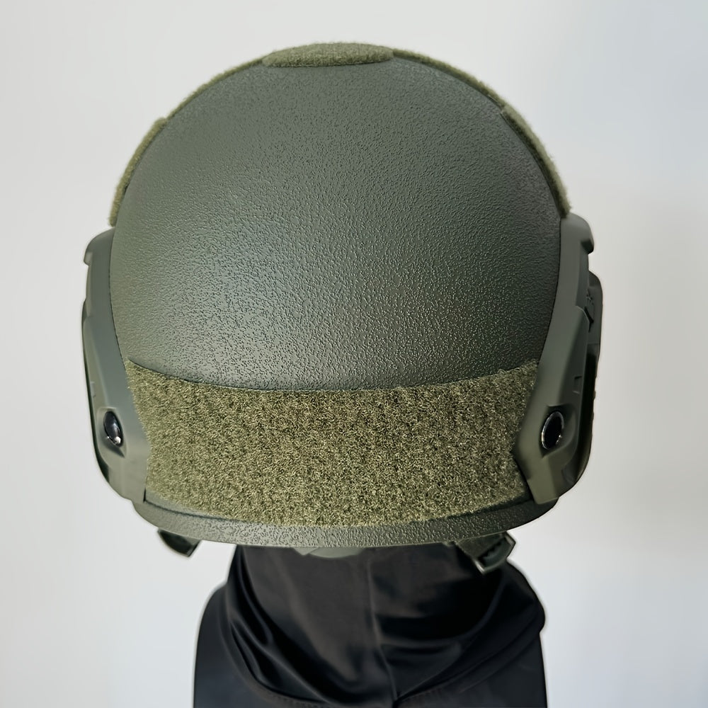 Tactical Helmet FRP with Accessory Rails & Adjustable Straps, 1 Piece of High-Protection Adventure Gear