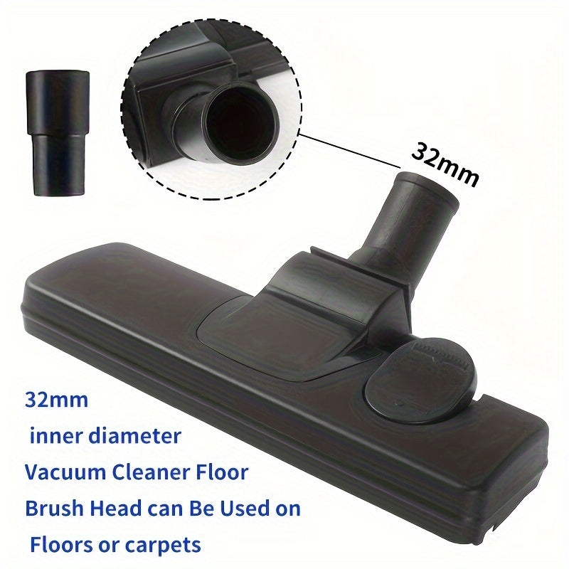 Attachment for Vacuum Cleaner - Versatile Brush Head for Both Floors and Carpets, Compatible with Hoover, Eureka, Rainbow and Other Brands - Available in 3.17cm or 3.48cm Inner Diameter