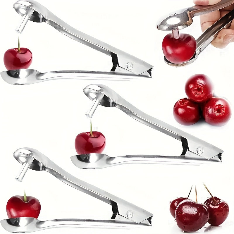 1pc Cherry corer, reusable hand-pressed corer, multifunctional tool for RV outdoor camping.