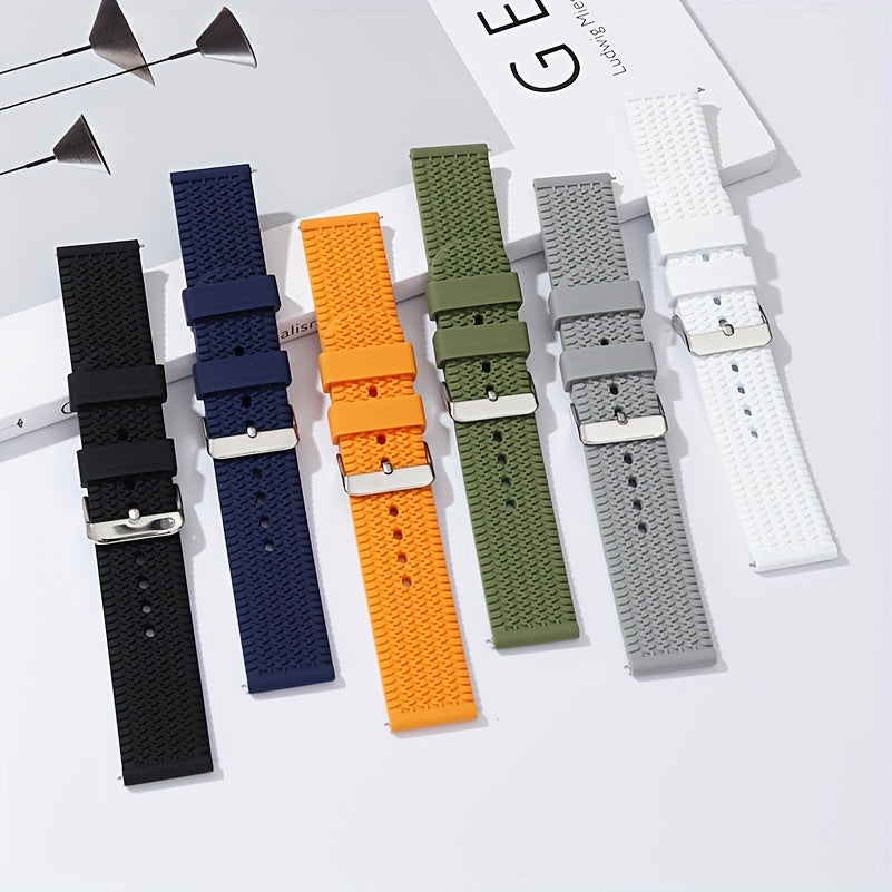 Get a premium Soft Sport Rubber Watch Strap with Quick Release Silicone Watchband in sizes 18mm, 20mm, 22mm, and 24mm. The perfect Gift choice for King's Day celebrations.