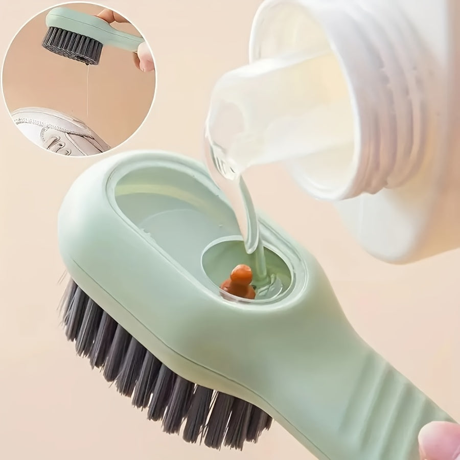 Multifunctional liquid shoe brush cleans shoes.