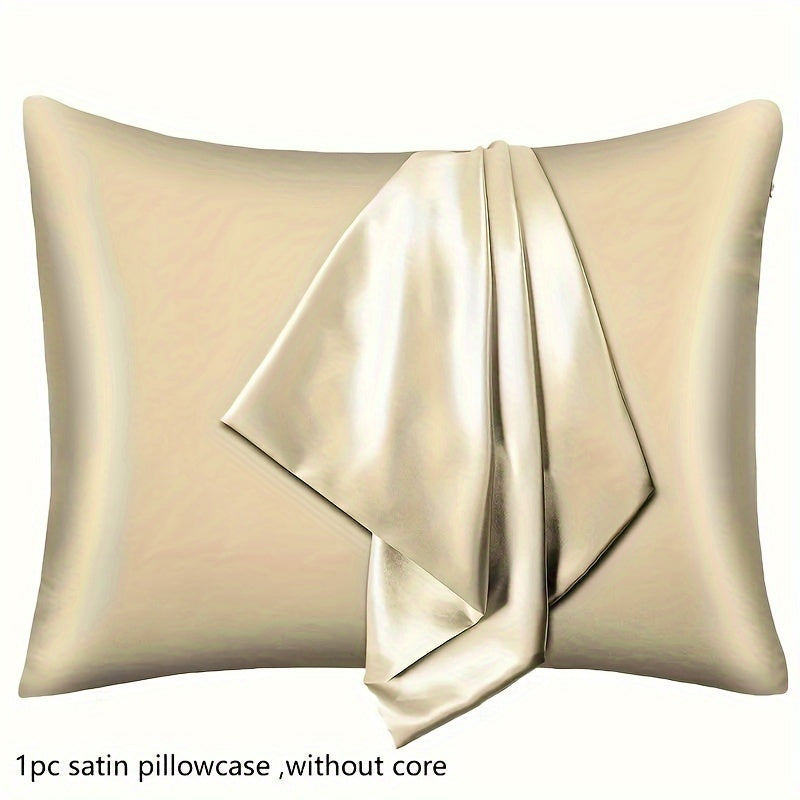 Upgrade your bedroom and sofa with this high-quality solid color satin pillowcase, designed to protect your hair and skin. Soft, breathable, and luxurious, this pillowcase will add a touch of elegance to your home décor. (Pillow not included)