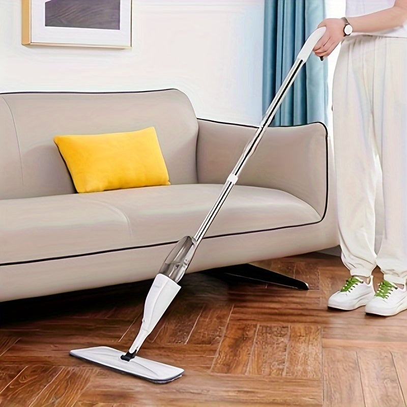 Multi-functional 2-in-1 Spray Mop with Washable Pads - Ideal for Cleaning Wet and Dry Surfaces, Sanitizing in Various Areas like Kitchens, Bedrooms, and Living Rooms.