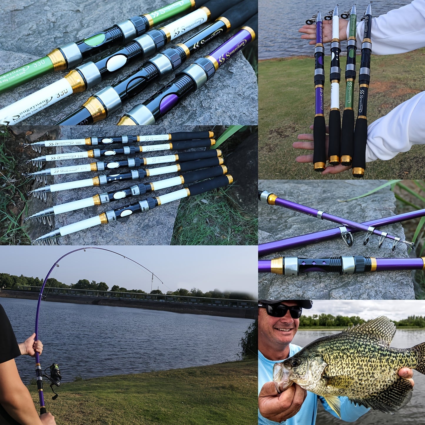 Sougayilang Telescopic Fishing Rod is a portable, durable fiberglass rod with medium action and extendable length for versatile saltwater fishing.