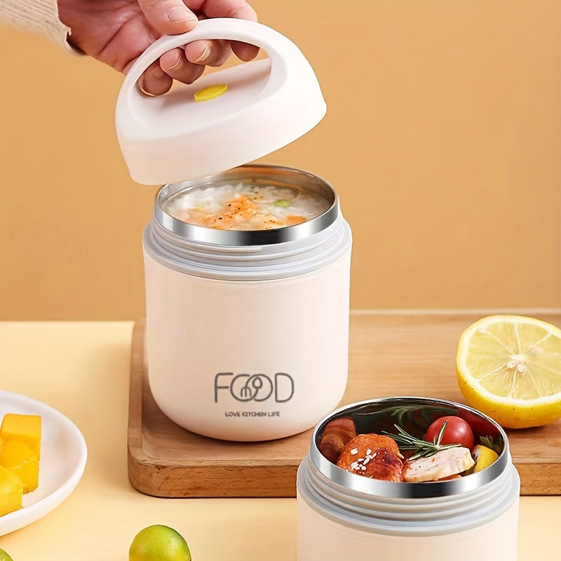 Upgrade your lunch game with this Insulated Lunch Box Set, complete with a Soup Box and Porridge Cup. Made from durable stainless steel, this portable breakfast box is perfect for outdoor activities.