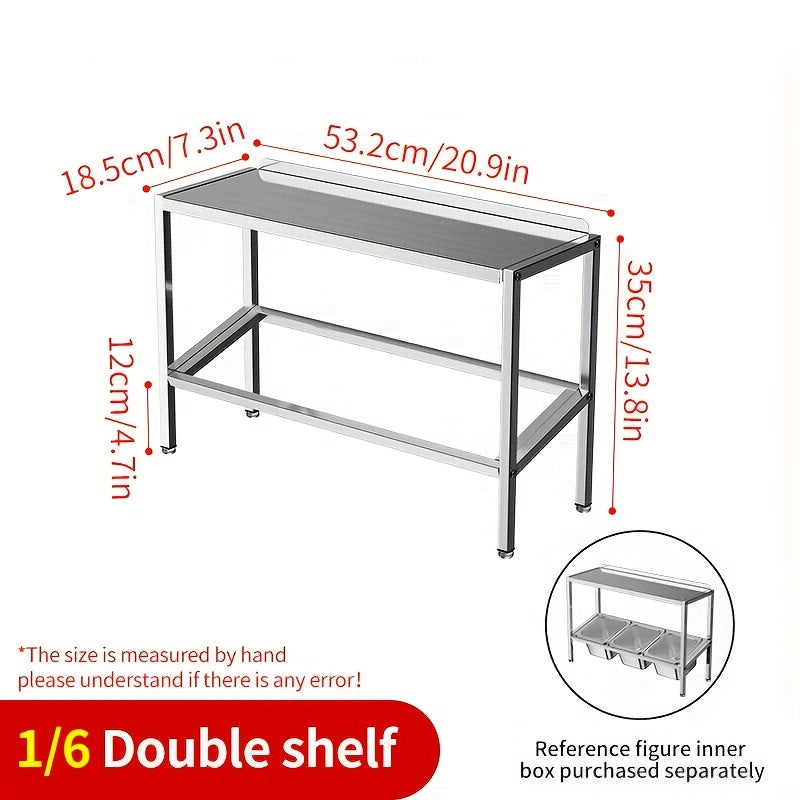 Durable Stainless Steel 3-Tier Kitchen Organizer with Lids - Ideal for Storing Spices, Fruits, and More | Efficient Countertop Storage Solution