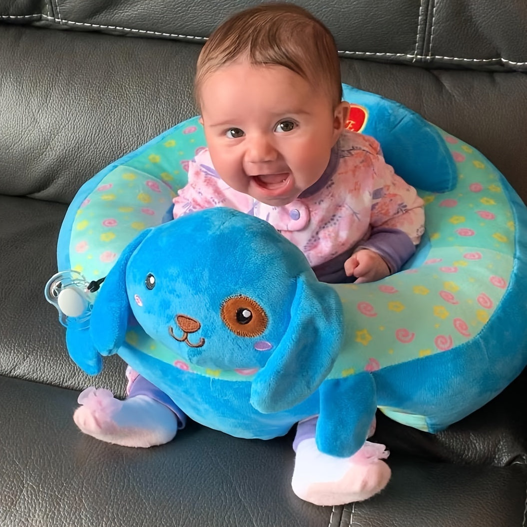 Soft PVC Learning Chair for Youngsters - Cozy Elephant Plush Support Seat, Ideal Christmas Gift in Pink/Purple/Green/Blue - Youngsters Chair