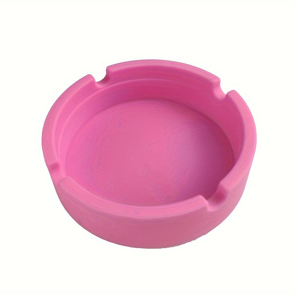 Silicone ashtray for indoor and outdoor use, perfect gift for men.