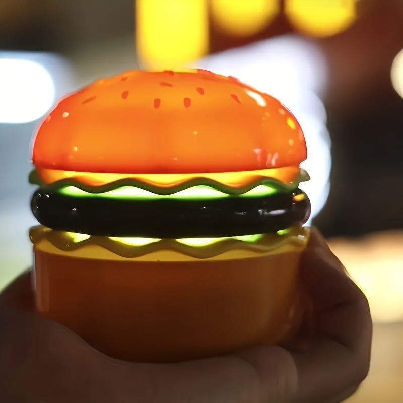 Add some fun to your bedroom with this unique 1pc Hamburger Night Light! Perfect for reading or setting an ambient vibe, this light is an ideal addition to your bedroom decor. It also makes for a great educational gift for parties, Christmas, or