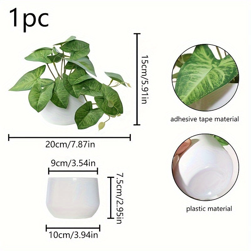 Artificial green leaf plant for home, office, or shelves décor.