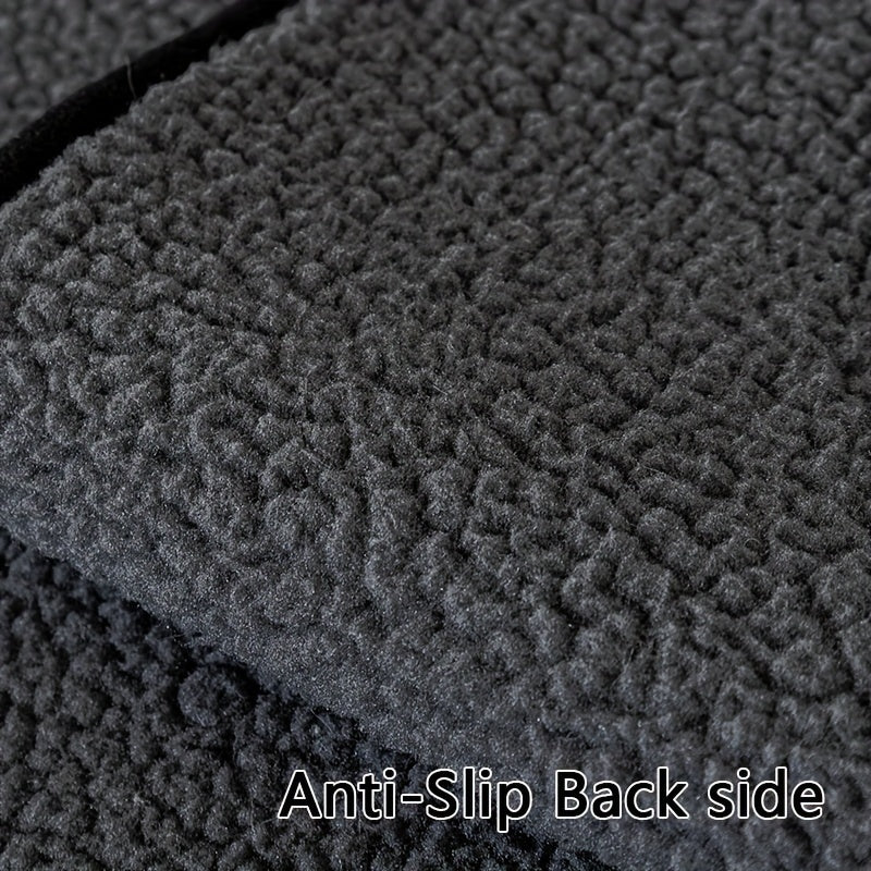 Soft Sherpa sofa cover, pet-friendly, non-slip, machine washable.