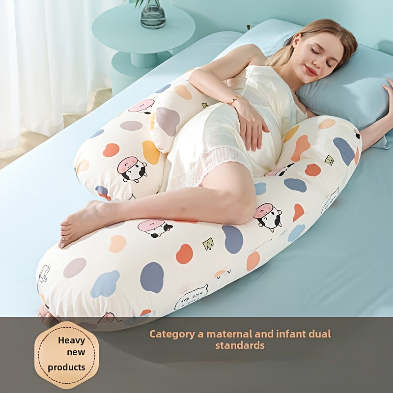 Every mother needs to have a maternity pillow. It provides waist protection, supports side sleeping, aids in pregnancy support, and acts as a versatile abdominal pillow. This pillow is perfect for the summer months of pregnancy and makes a special gift