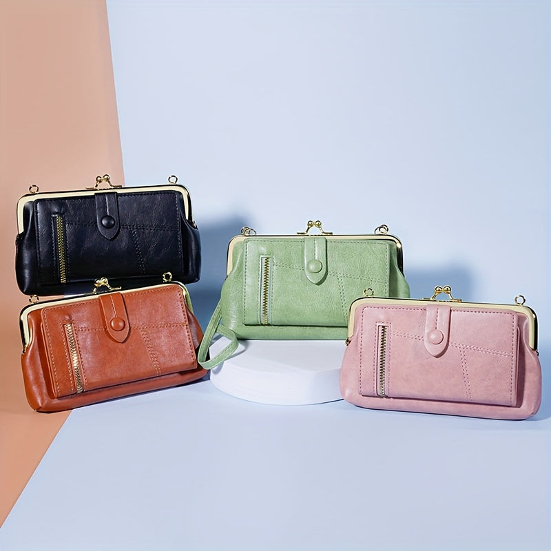 2024 New Women's Mobile Phone Crossbody Bag - Retro Fashion Shoulder Bag with Multi-card Wallet