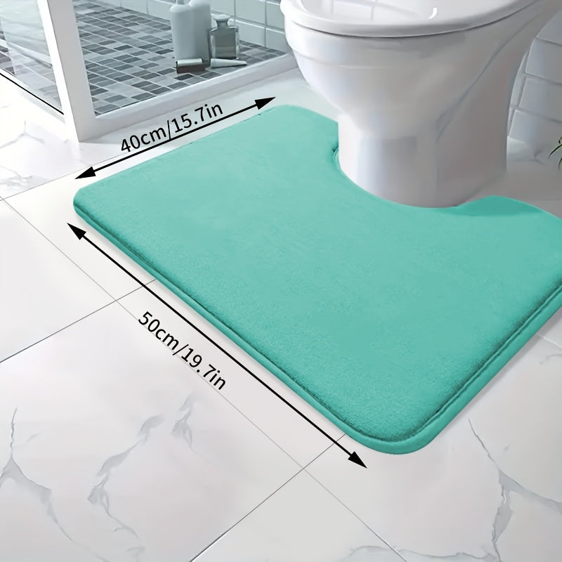 Soft and absorbent bath mat made of high-density 25D sponge, machine washable and non-slip. This premium bath carpet is perfect for tubs and showers, providing comfort and style to your bathroom decor. Constructed from polyester with a lightweight