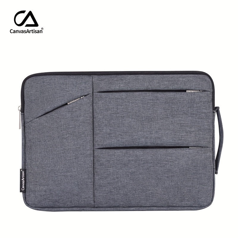 Durable, waterproof laptop sleeve by Canvas Artisan brand, ideal for daily office use with Matebook and Thinkpad compatibility.