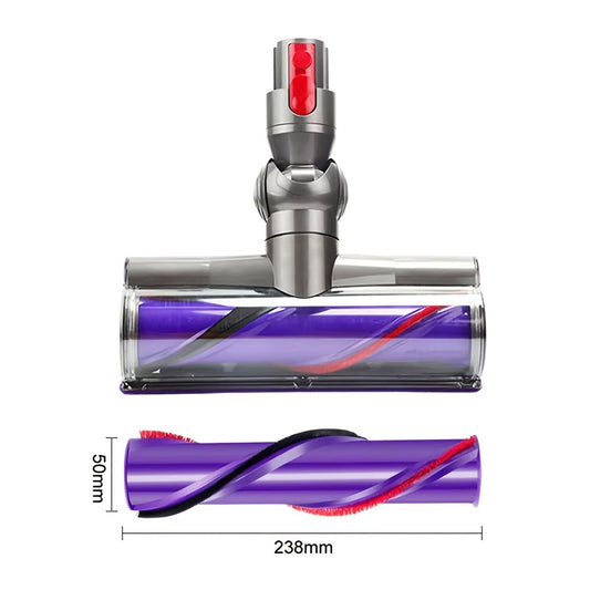 Электрическая щетка для пола с роликом из ABS-материала для пылесосов V6/V7/V8/V10/V11, с прямым приводом и насадкой для пола для труднодоступных мест.