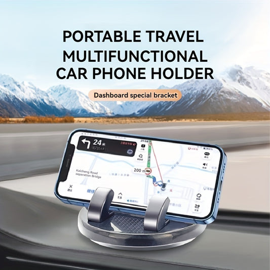 Mobile phone holder for car with hidden number plate, call holder, dashboard mount, balance bracket, and GPS navigation functions.