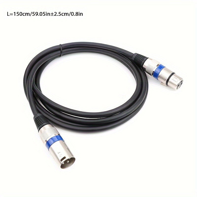 I-ZCLIVE High-Quality XLR to XLR Male to Female Microphone Cable for audio equipment, with durable flat design and metallic connectors.