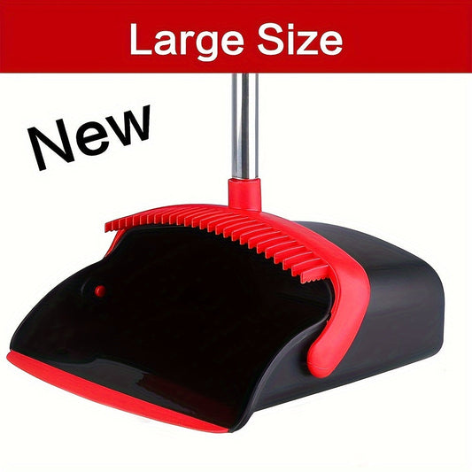 Upgrade your home cleaning routine with the 1set Upright Broom and Dustpan Set! This self-cleaning set is perfect for indoor and outdoor sweeping and is ideal for homes with pets. The set includes a 98.04cm upright broom and a 129.54cm dustpan with teeth