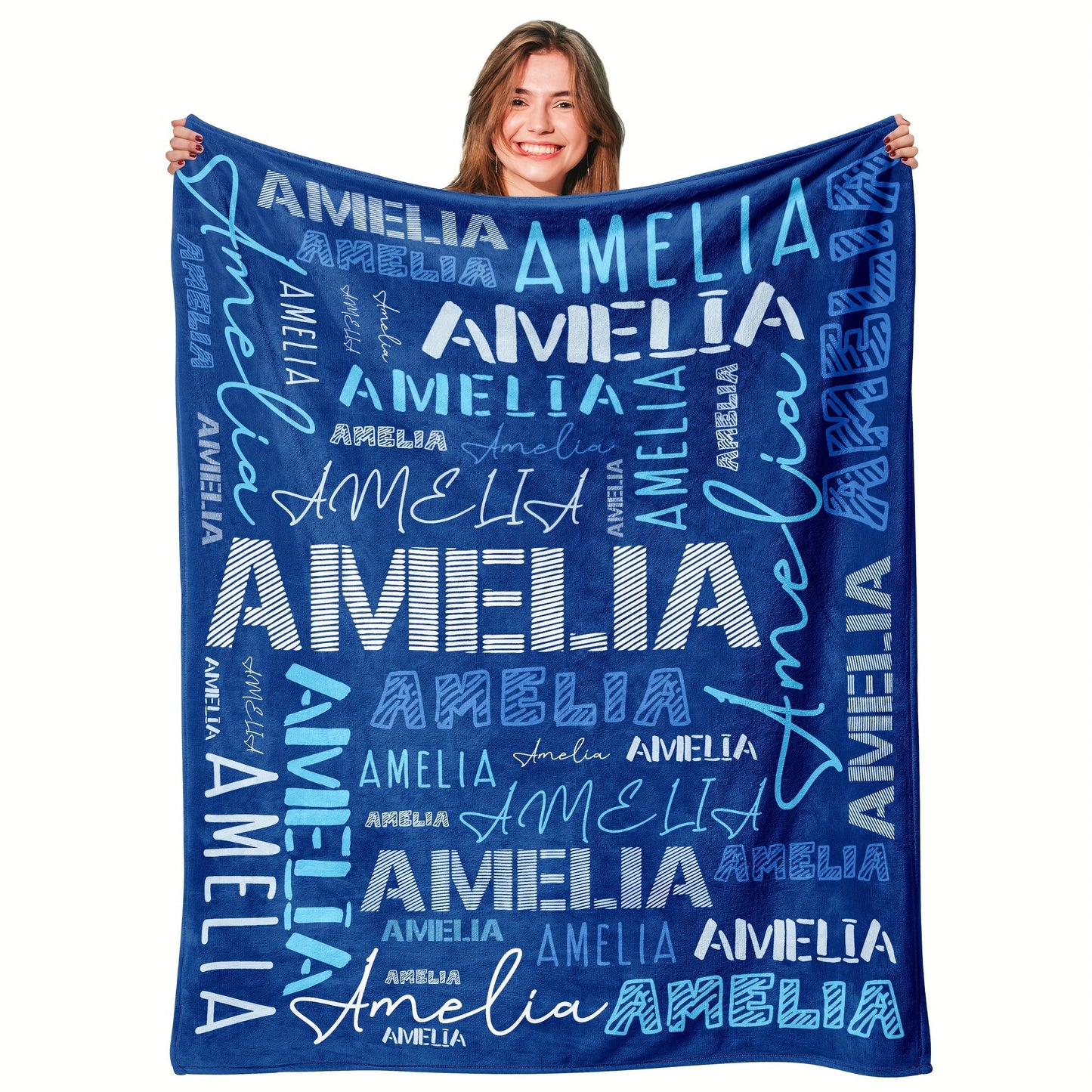 Personalized Flannel Blanket with Custom Name - Luxuriously Soft, Versatile for All Seasons | Great Gift for Adults | Perfect for Home, Outdoor Dining, and On-the-Go, Snug and Ready for Any Adventure