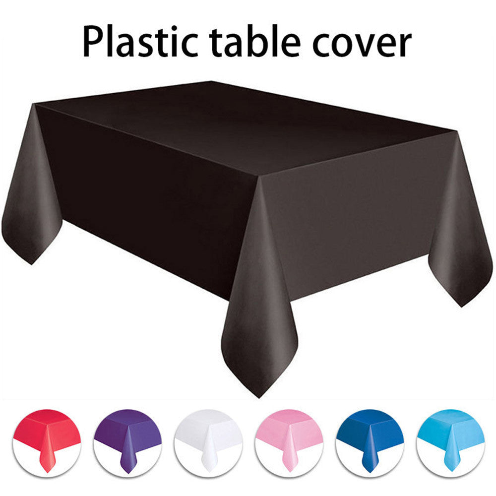 Plastic rectangular tablecloth covers