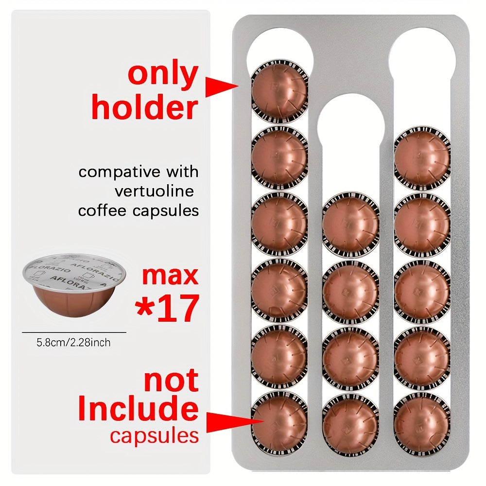 Aluminum Wall-Mounted Coffee Capsule Stand for Coffee Pods Storage