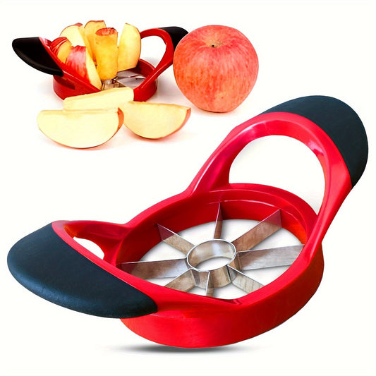 Apple Slicer Set with Large Corer, Ultra-Sharp Cutter, Pitter, Divider, Sturdy Rust-Resistant Fruit Slicer for Large Apples - Essential Kitchen Tool