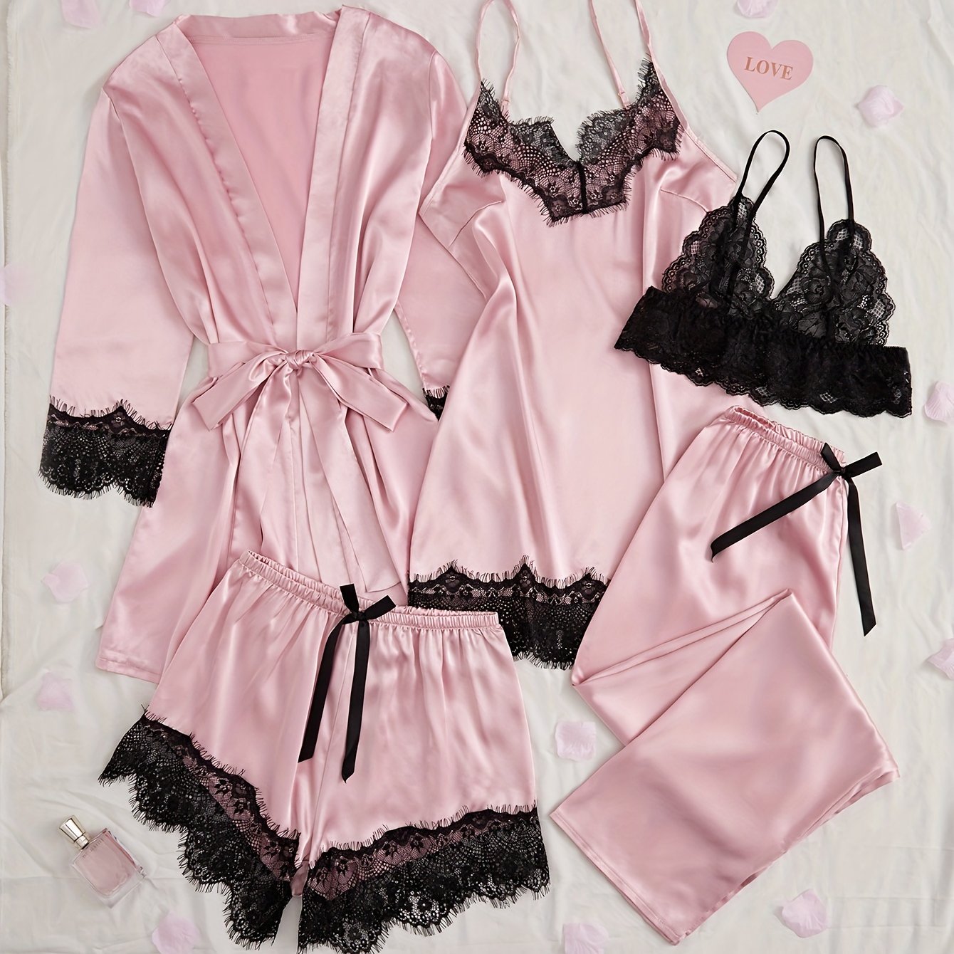 Sensation Color Contrast Lace Set