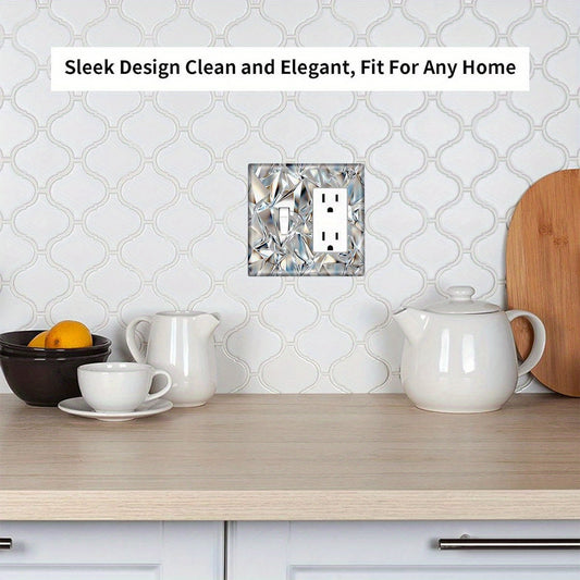 Single or double socket diamond light panel for kitchen, bathroom, bedroom, living room—no wiring required.