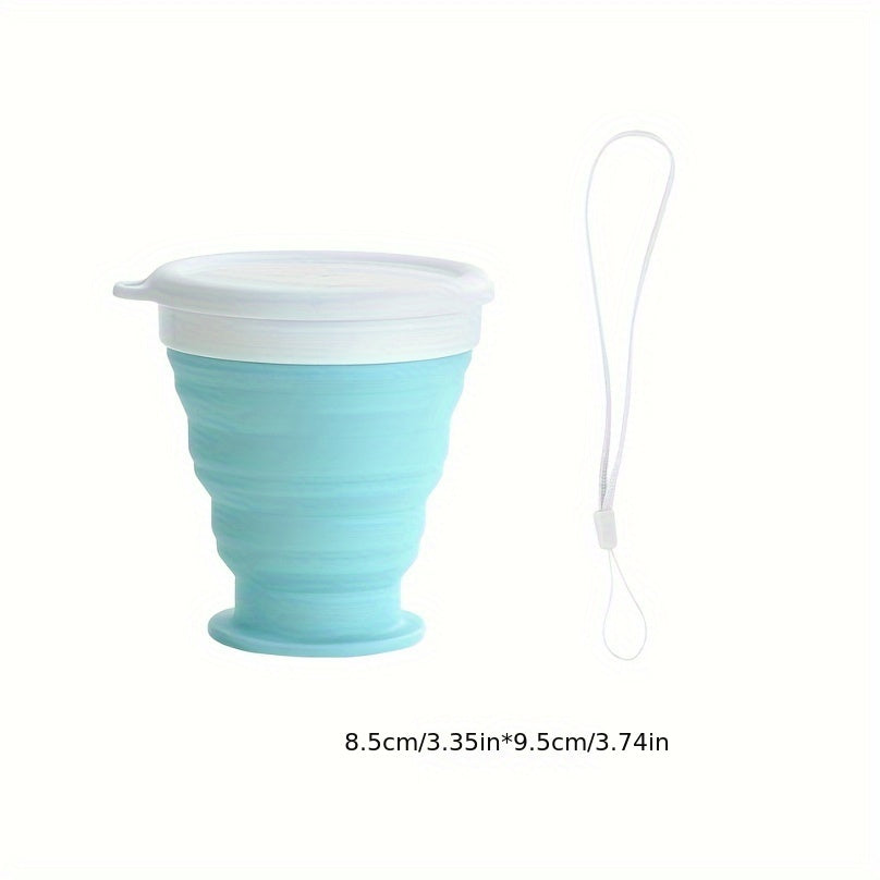 Silicone folding cup for on-the-go use. BPA-free and suitable for outdoor activities.