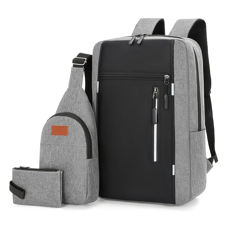 Business Oxford Cloth Shoulder Bag with Computer Backpack for Travel and Commuting School.