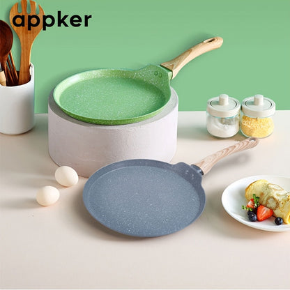 Set of 3 Appker Non-Stick Cast Iron Frying Pans, Dishwasher safe and suitable for Gas Stove & Induction Cooker. Perfect for cooking Steak, Pancakes and other kitchen essentials. Great addition to your household kitchen gadgets. Celebrate Spring Festival