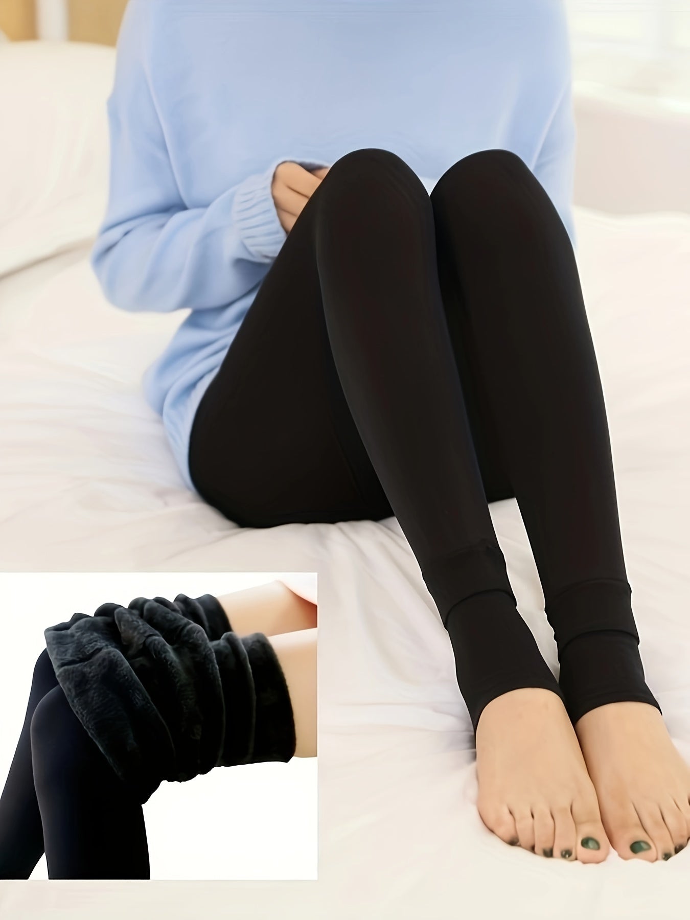 Cozy Thermal Pants for Winter, Women's Lingerie & Sleepwear with Plush Lining