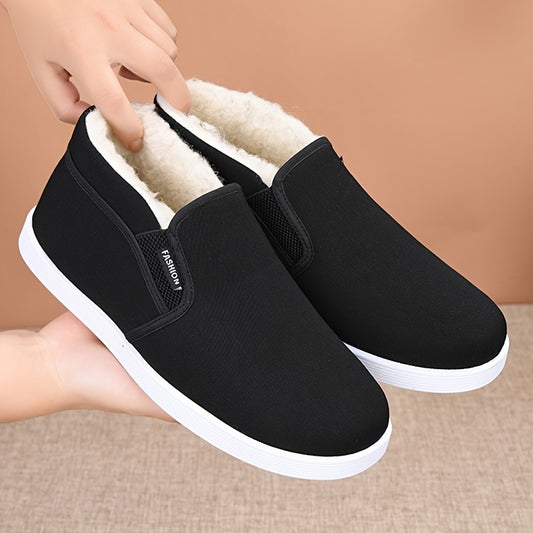 New 2025 plush high-top shoes for men and women with anti-slip design. Suitable for outdoor and daily wear, easy to wear.