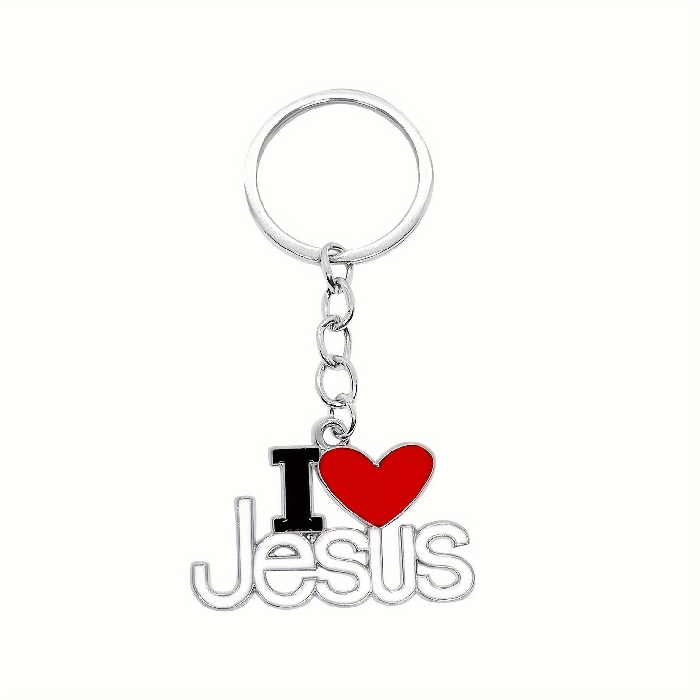 Religious Jesus Pendant Keychain - Keychain for Doors, Cars, or Prayers - Christian Easter Gift