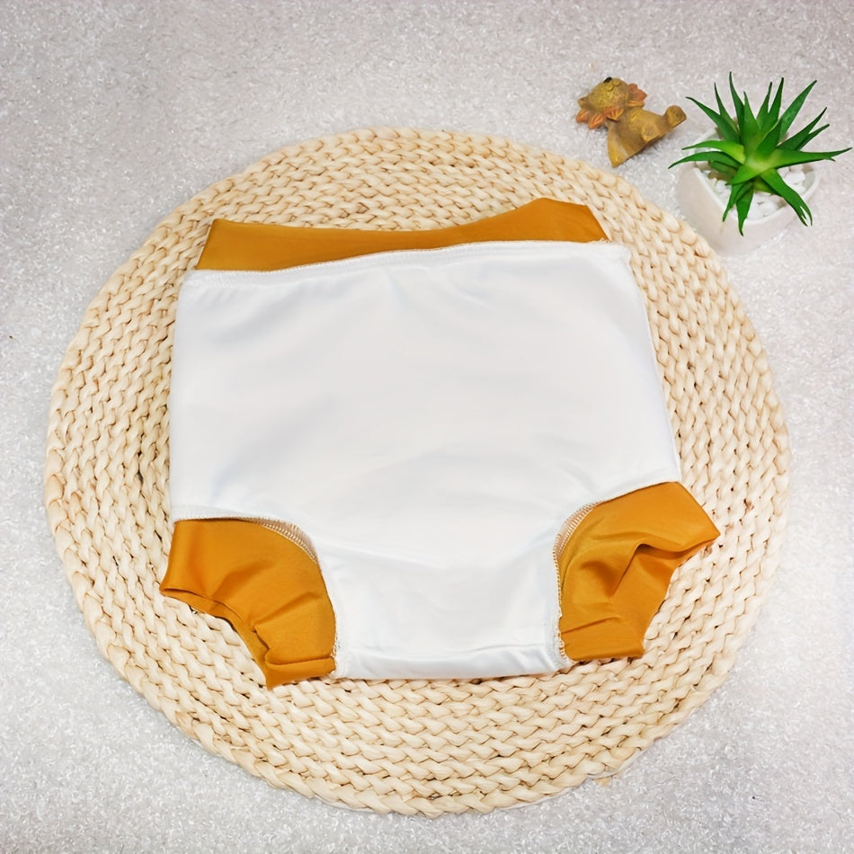 Introducing the WizInfant Leakproof Swimming Diaper in S/M/L Sizes. Perfect for newborns, these reusable high waist swim nappies are washable and sunproof, making them ideal for summer outings. Say goodbye to disposable swimwear with this stylish cloth