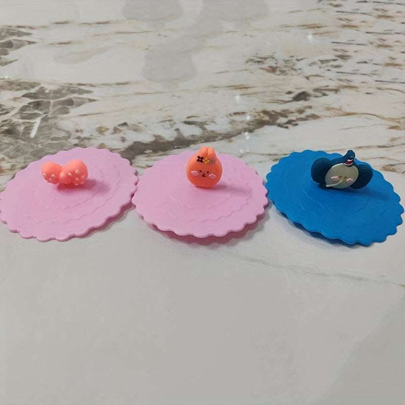 Creative silicone cup covers, available in sets of 2, 3, or 6 with leak-proof and dustproof design. Perfect for ceramic tea cups and water cups, these sealed bowl lids are versatile for various uses and keeping contents fresh.