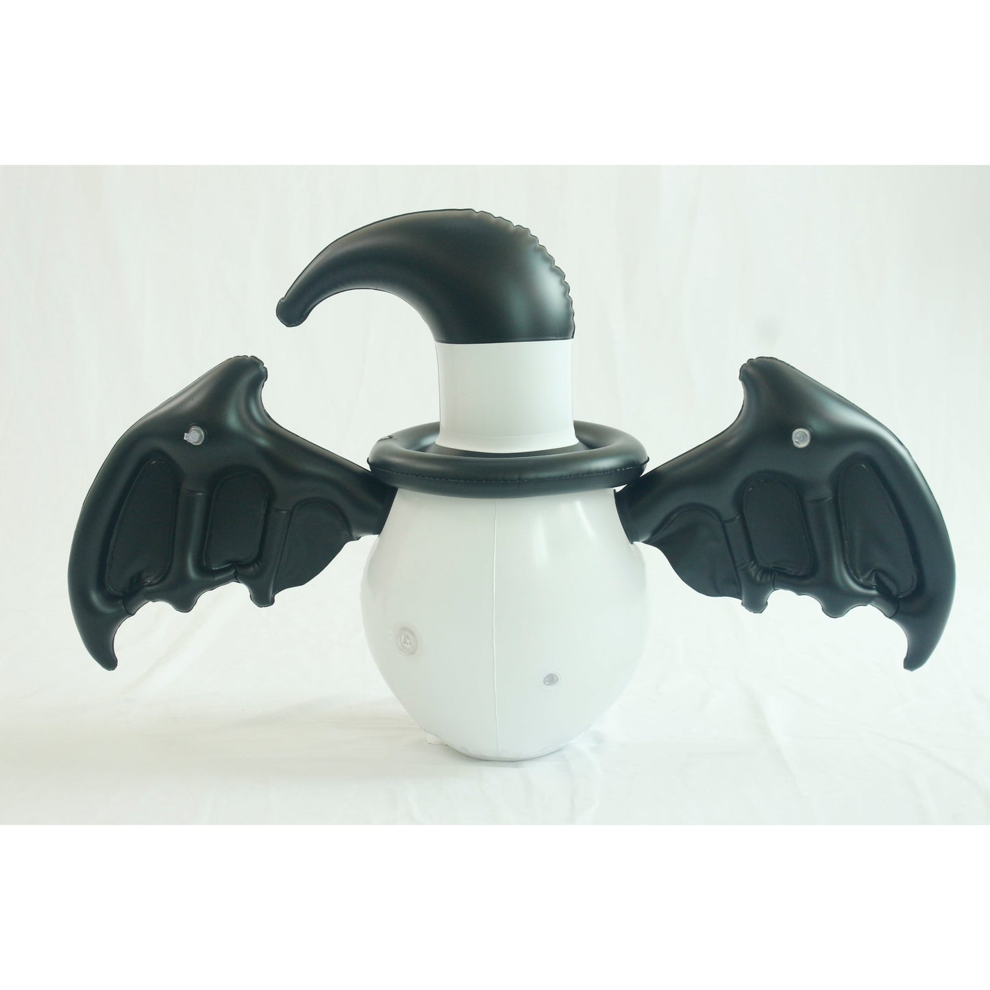 Create a Spooky Atmosphere with the Make Waves Halloween Decor - 119.38cm Inflatable Skull & Bat Ornament, Made of PVC